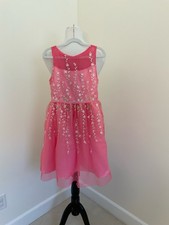 NWT Jona Michelle Girls Pink Floral Embroidered Party Dress