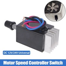 DC 12V 24V Motor Speed Controller Switch For Car Fan Bulb Heater Air Conditioner