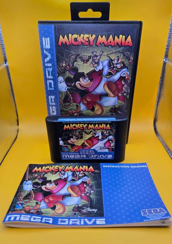 Mickey Mania video game for the Sega mega Drive/Excellent condition - complete