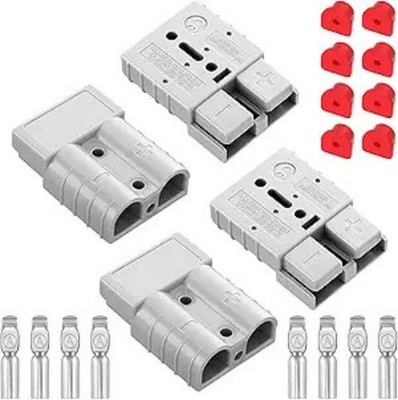 4Pcs 50Amp Quick Connect/Disconnect, 6-12 Gauge Wire Ha Color: Gray 50A (4Pcs)