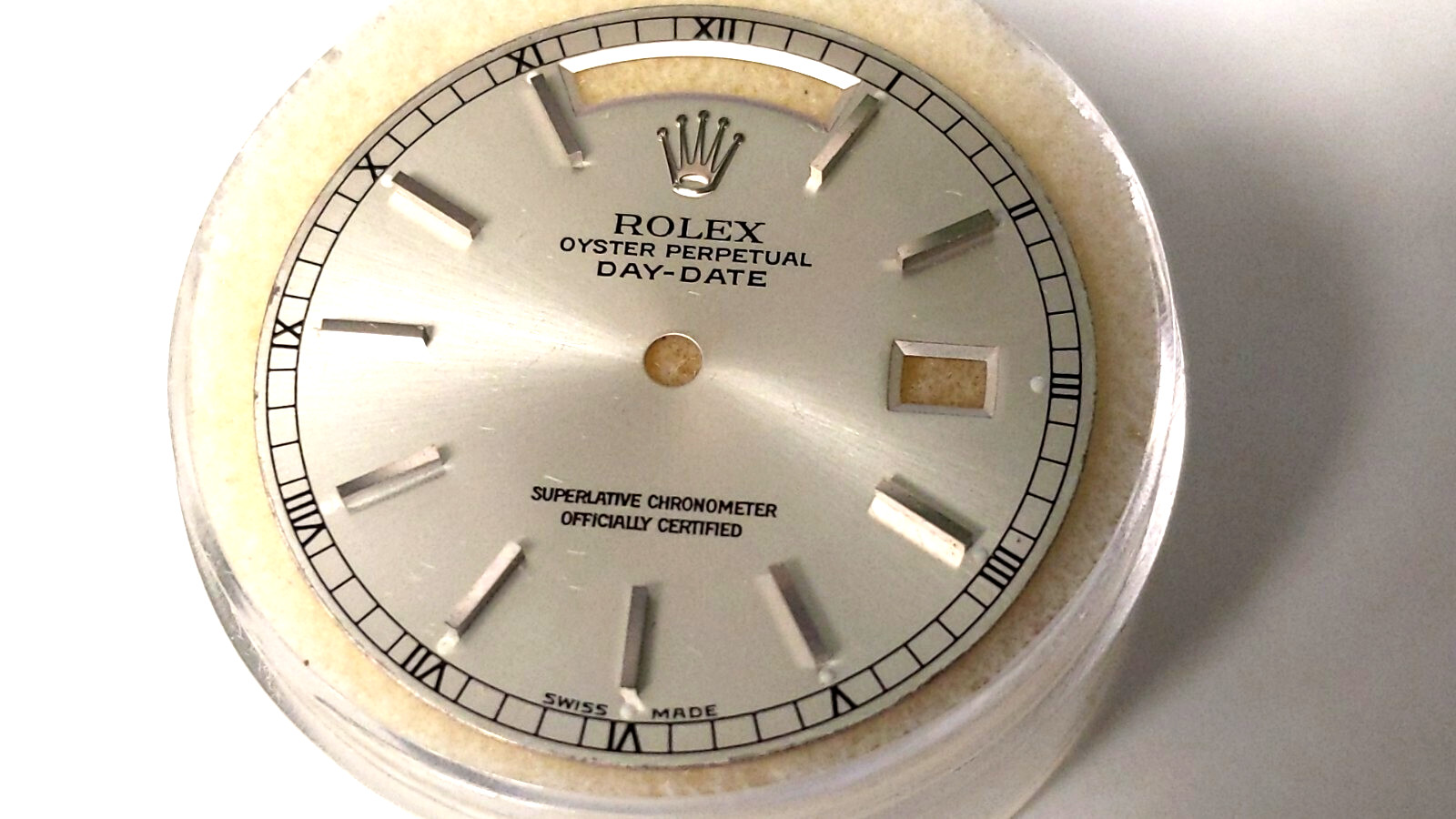 ROLEX GENUINE OYSTER PERPETUAL DAY-DATE 18038 DIAL SILVER PRESIDENTE Vintage