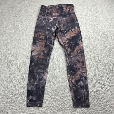 Lululemon Align High-Rise Pant 25'' Diamond Dye  Graphite Grey Pink Pastel Size 6