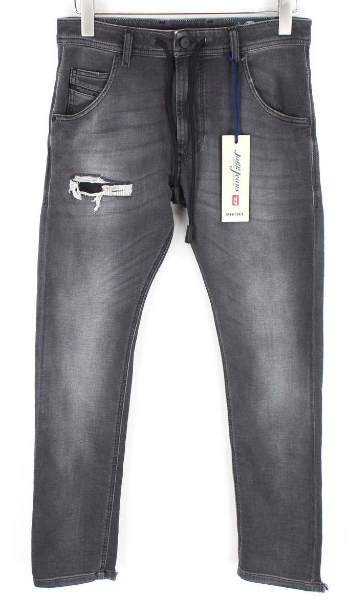 Diesel Krooley CB-NE 069EM Men's Gray Sweat Jog Jeans W28 Slim