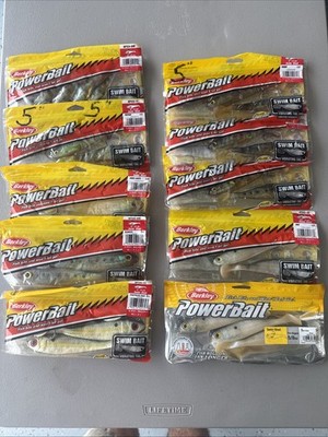 Berkley Powerbait Sizes 4 , 5  and 6 .  Lot of 10 Packs. New Never Used.