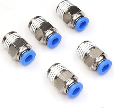 1/4'' NPT Push to Connect Air Fittings 6Mm Tube Od Pneumatic Push in Connectors A