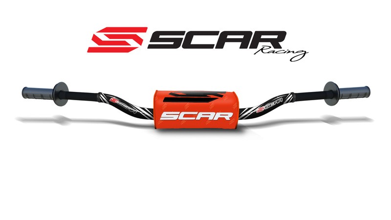 Guidon SCAR O² RC High Noir Aluminium 28,6mm pour Motocross