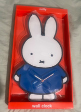 Home decor Miffy Wall Clock BIG Bunny New 19....