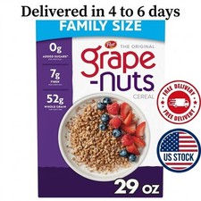 Post Grape Nuts Original Breakfast Cereal, Crunchy Breakfast Cereal 29 oz Box