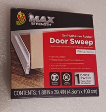 Self Adhesive Door Sweep Draft Stopper White Door Bottom Seal