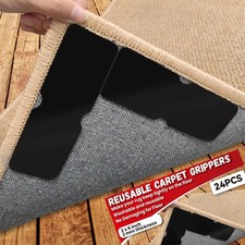 Rug Carpet Non Slip Grippers, Reusable Double Sided Carpet Tape Pads, Strong ...