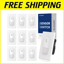 Listed Motion Sensor Switch, No Neutral Wire, Matte White