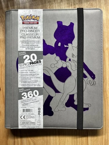 New Pokemon Ultra Pro Mewtwo 9 Pocket Binder, Holds 360 Cards