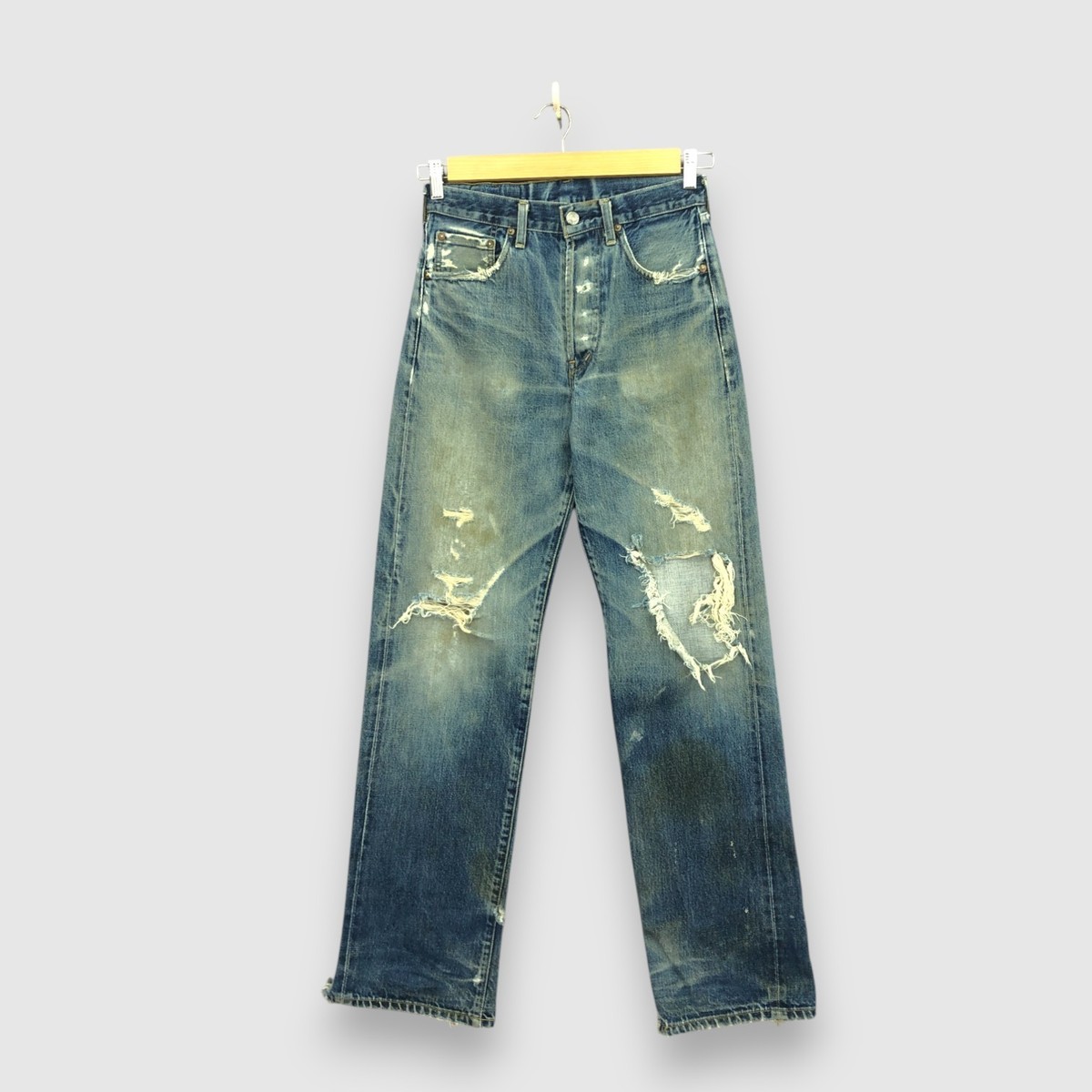LEVI’S / 90's 503B selvedge denim pants Vintage 90s Levi's 503B Jeans Distressed Selvedge Men's Faded Wash