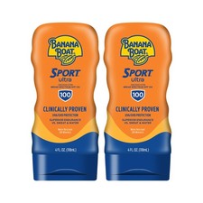 Banana Boat Sport Ultra SPF 100 Sunscreen Lotion, 4 Fl Oz Pack of 2 , White