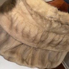 Vintage Elegante Parigi New York Pelliccia di Visone Stola Capo Bolero Giacca Sposa Wrap