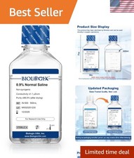 0.9 Sterile Saline Solution - Ready-to-Use Buffer for Lab Research 500mL