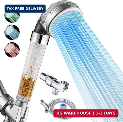 #ad #ad Cobbe Filtered LED Shower Head with Handheld Color Changing High Pressure Show $46.86