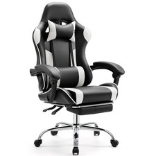 Ergonomic Gaming Chair – Adjustable PU Leather with Headrest & Lumbar Support