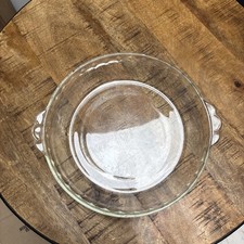 Vintage Pyrex #228 Clear Glass Scalloped Pie Plate | Made in USA