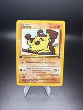 1995 mankey pokemon card value Gym Heroes 67 Brock's Mankey 1st Edition CGC 7 main image 1