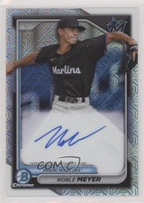 2024 Bowman Chrome Mega Box Chrome Prospect Mojo Noble Meyer #BMA-NM Auto 1i45
