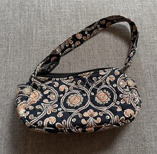 Vera Bradley Retired shoulder bag quilted "Caffe Latte" paisley pattern Cute 
