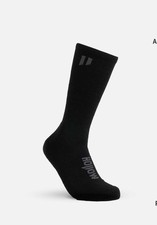 HOLLOW Performance Alpaca Crew Socks in Grey - Size Medium