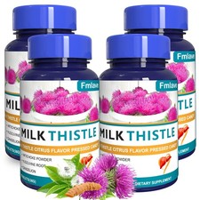 Liver Cleanse Detox Milk Thistle Extracts Silymarin Artichoke Dandelion Turmeric