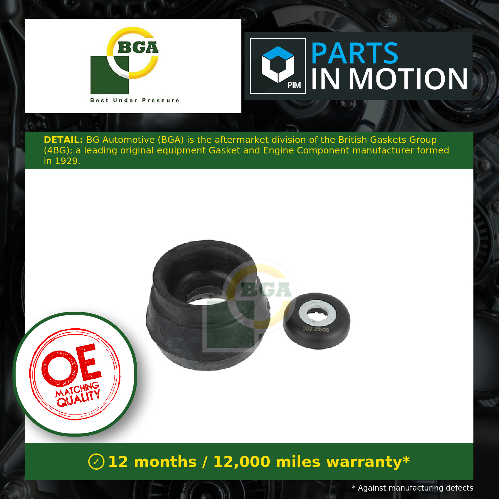 Top Strut Mounting Front SM0101 BGA 1102592 1H0412365A 1J0412249 1J0412331 New