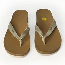 Reef Women’s Cushion Court Tan Champagne, Size 11, New With Tags