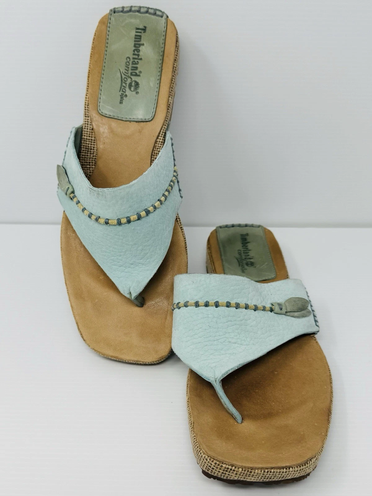 Sandali Timberland donna Comforia System infradito taglia 9M verde chiaro #98386