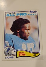 1982 Topps - Billy Sims #349