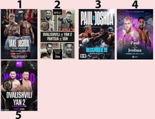 TSP POSTERJake Paul vs Joshua & UFC Yan 2 Fight Posters December 2025 Collection