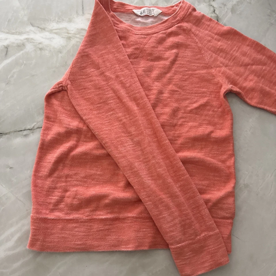 Suéter H&M Crewcuts Niños Talla 8-10 Coral Manga Larga Foto 2 de 4