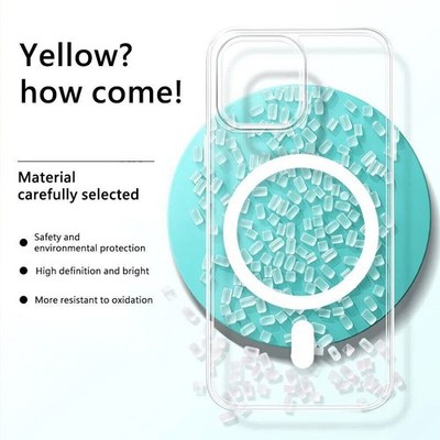 For Apple 13/ 13pro/13pro Max Mag Safe Magnetic Clear Case Slim Cover