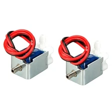 2 x Miniature Solenoid Valve 2 Positions 3 Way DC 12V 0.2A Air Solenoid Valve