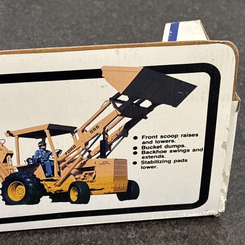 VTG 1/32 Ertl Ford 555A Backhoe/Loader Die-cast Metal Replica #1456 Open Box🔥 - Picture 16 of 19