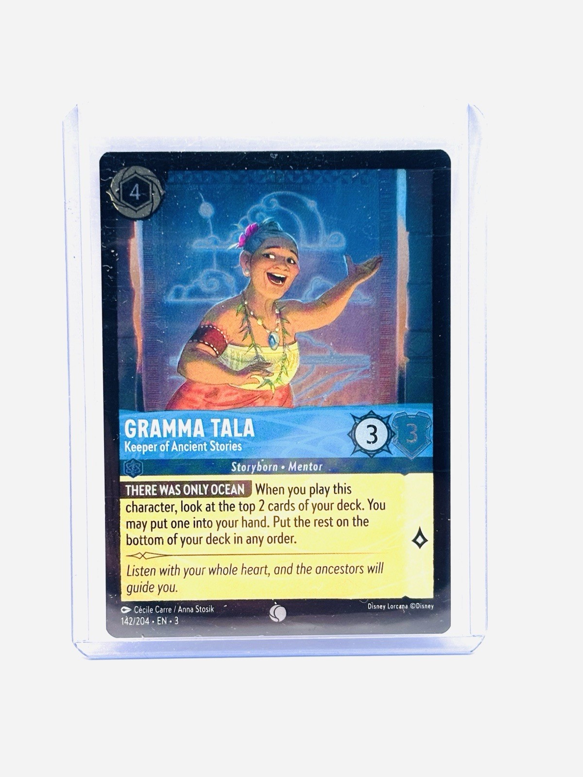Disney Lorcana Gramma Tala 142/204 Cold Foil Into the Inklands MT/NM