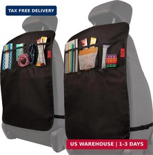 Seat Back Protector - 2-Pack Kids Kick Mat  Car Seat Organizer - Wat