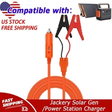 12V Charger14AWG Lighter Plug-Alligator Clips for Jackery Solar Gen/PowerStation