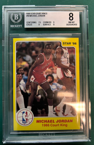 Court Kings Michael Jordan #18 1986 Star card