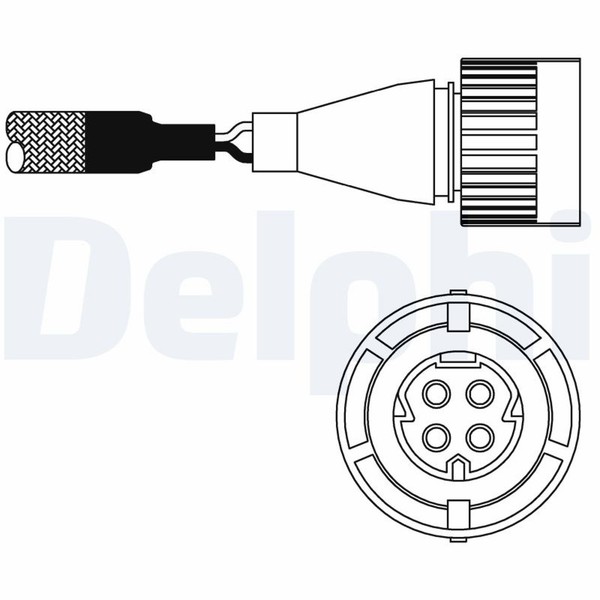 Lambdasonde Sensor Abgassteuerung Delphi ES10986-12B1 FüR BMW E31 Z1 E30 E34 5Er-image