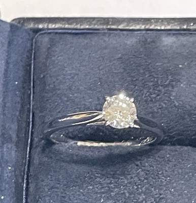 Cartier 1895 Solitaire .36 ct G VS1 Diamond Platinum Engagement Ring