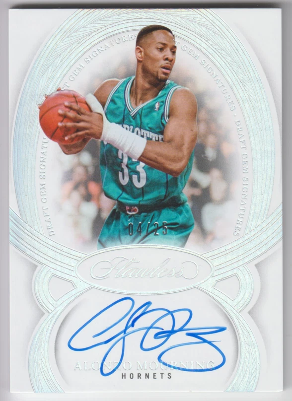 その他 Alonzo Mourning Auto psa9 panini Panini Alonzo Mourning Basketball Autographed Sports Trading Cards