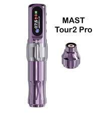 MAST Tour2 Pro Ultra-Lightweight Wireless Tattoo Machine SEALED, Purple 