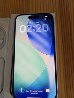 Apple iPhone 15 Pro - 128GB - Titan Weiß (Ohne Simlock)