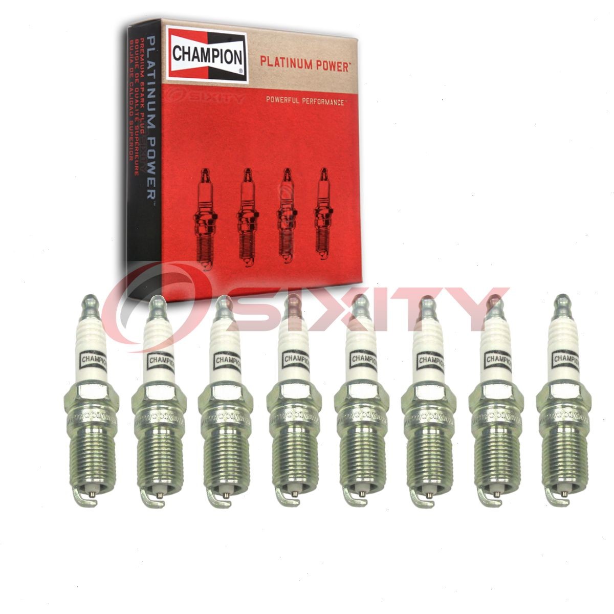 8 pc Champion Platinum Spark Plugs for 1996-2011 Lincoln Town Car 4.6L V8 he