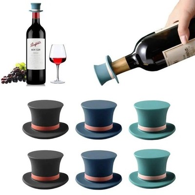 Zylinder Hut Form Flasche Korken Stopfen Wiederverwendbar Wein Kappe Stecker Küche Bar Zubehör