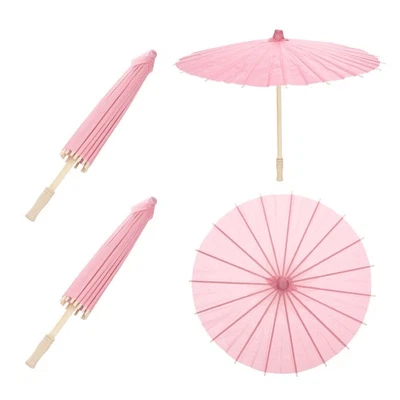 2 Parapluies en Papier 24" pour Craft, Rose - Lot de 2 - Photo 1/4