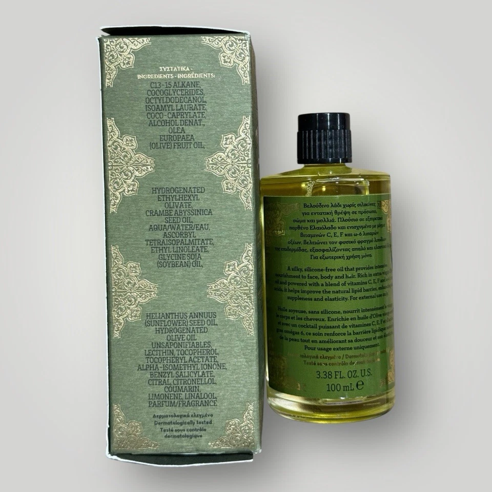 Korres Pure Greek Olive 3 In 1 Nourishing Oil. Face, Body, Hair 100ml/3.38 Fl Oz - Image 4 of 4